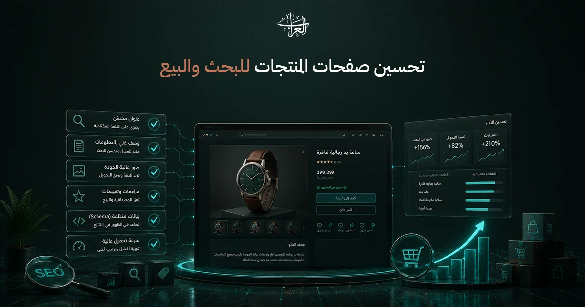 تحسين صفحات المنتجات للبحث والبيع